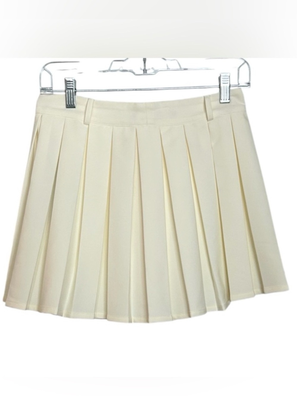 Meshki Mura Pleated Mini Skirt in Ivory